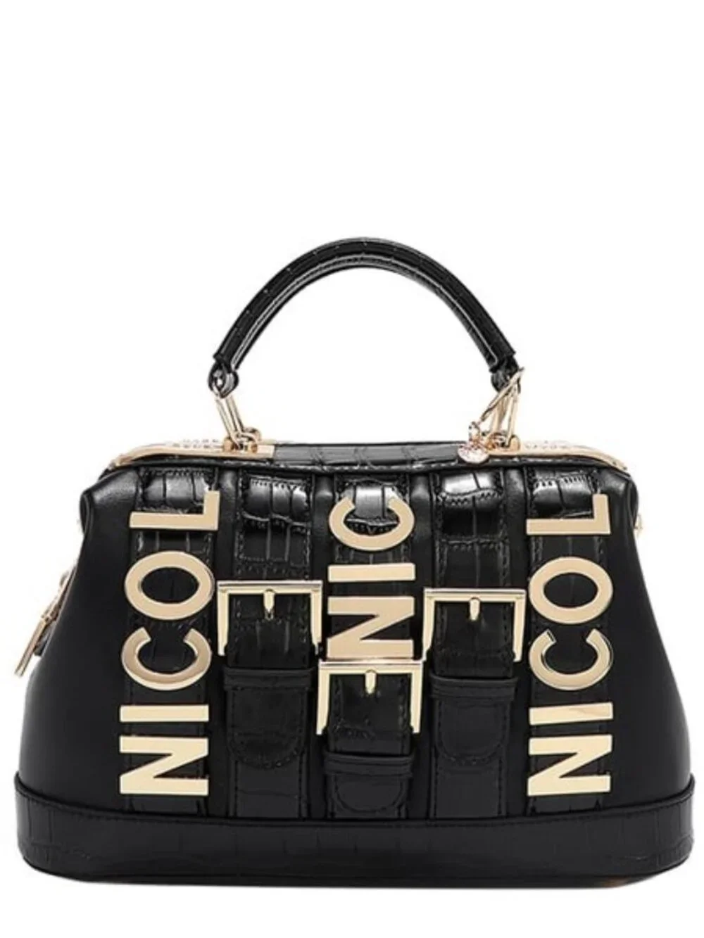JUST IN  🔥LIMITED Nicole Lee USA Calista Bucket Handbag in Black NWT